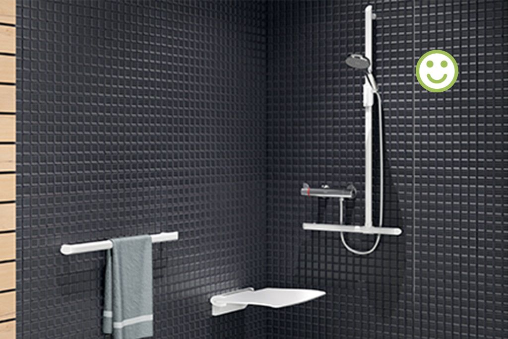 ARELOR-UES - Guide pratique « Production de logements accessibles et adaptés » - Solutions communes - Signalétique & Information - Sanitaires contrastés, bon exemple