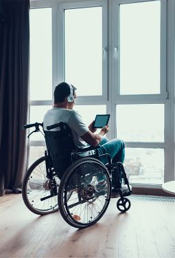 ARELOR-UES - Guide pratique « Production de logements accessibles et adaptés » - Espace privatif - Salon, salle à manger, cuisine - Visuel