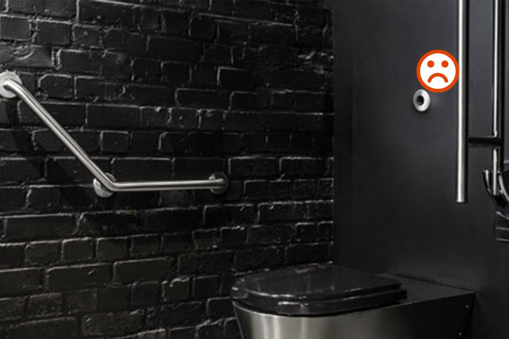 ARELOR-UES - Guide pratique &laquo; Production de logements accessibles et adapt&eacute;s &raquo; - Solutions communes - Signal&eacute;tique & Information - Sanitaires contrast&eacute;s, mauvais exemple