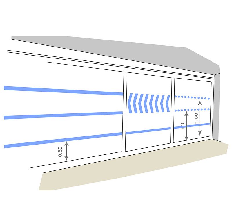 ARELOR-UES - Guide pratique &laquo; Production de logements accessibles et adapt&eacute;s &raquo; - Solutions communes - Signal&eacute;tique & Information - Exemple de parois vitr&eacute;es