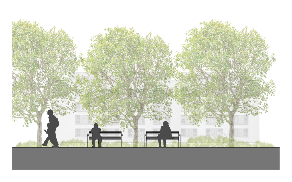 ARELOR-UES - Guide pratique &laquo; Production de logements accessibles et adapt&eacute;s &raquo; - Abords ext&eacute;rieurs - Des zones de repos &agrave; privil&eacute;gier tous les 1 m